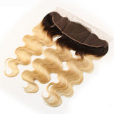 #1B613 Body Wave 13x4 Human Hair Blonde Frontal