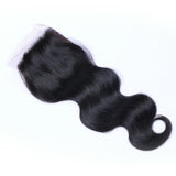 Body Wave 4x4 Virgin Human Hair Natural Black Closure