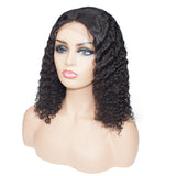 Bob Style Water Wave Lace Wig Natural Black #1B