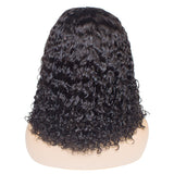 Bob Style Water Wave Lace Wig Natural Black #1B