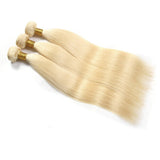 Straight Human Virgin Hair #613 Blonde Bundles Deal