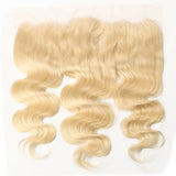 #613 Body Wave 13x4 Human Hair Blonde Frontal